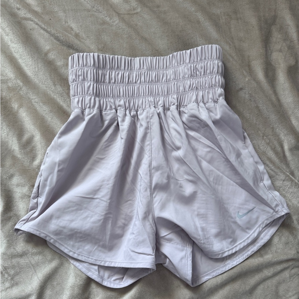 NWT- Nike Dri-Fit Light Lavender High-Rise Athletic Shorts-XS